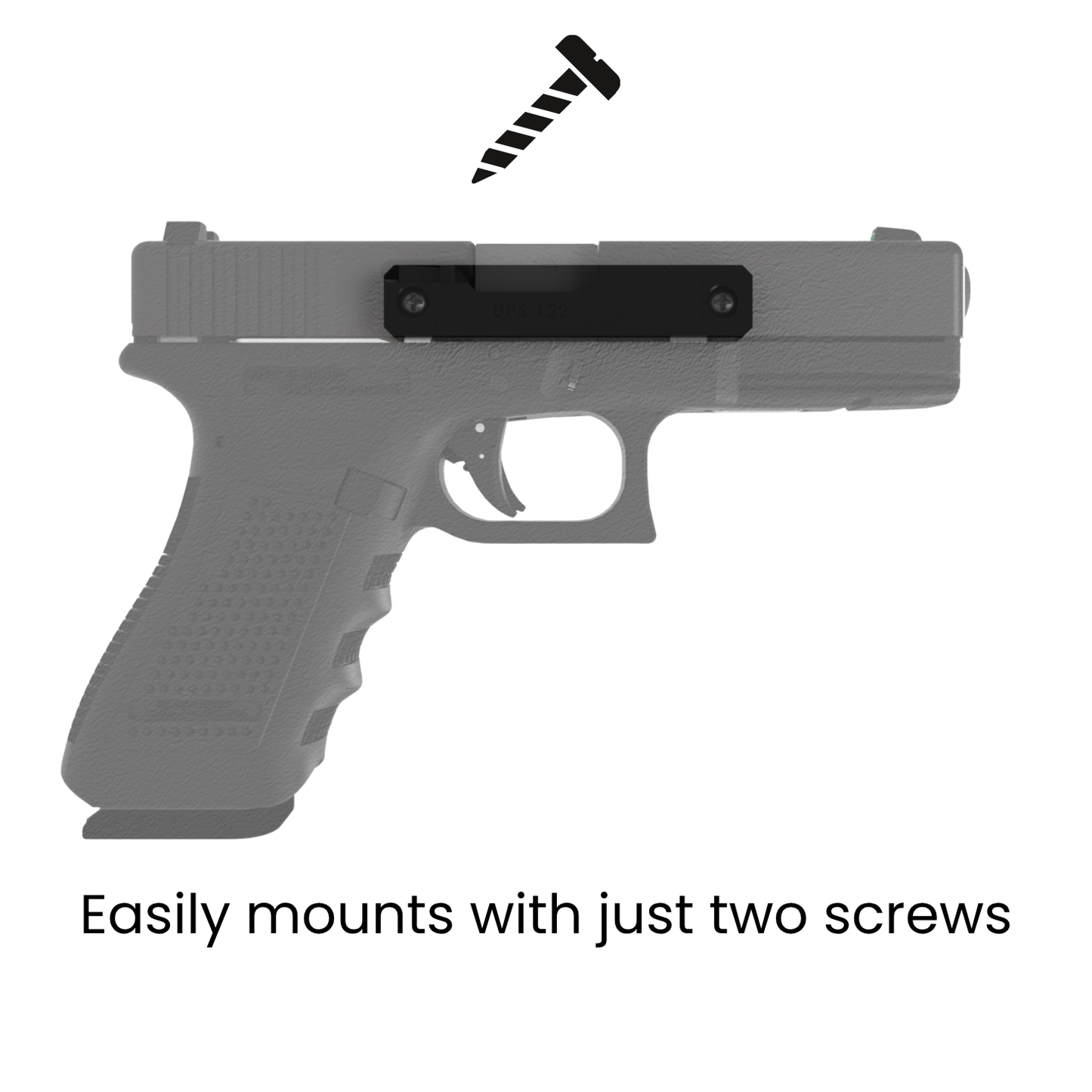 Magnetic Pistol Wall Mount - Low Profile