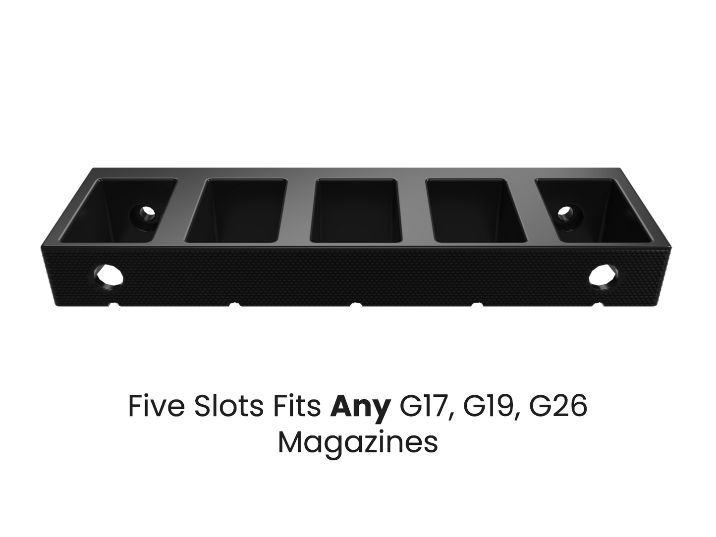 Wall Mounted Glock 17, 19, 26 Mag Holder