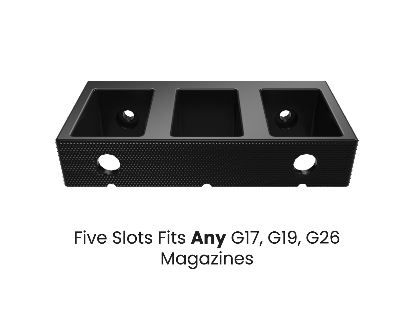 Wall Mounted Glock 17, 19, 26 Mag Holder